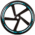 Колесо для самоката Novatrack 1шт 250мм Х76783 Black/Blue