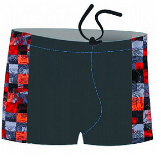 Плавки-шорты мужские для бассейна Atemi принт вставки SM8 11