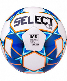 Мяч футзальный Select Futsal Mimas IMS 852608 №4 White/Blue/Orange/Black