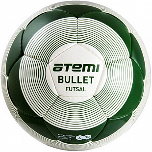 Мяч футбольный Atemi Bullet Futsal PU 4р white/green