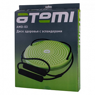 Диск здоровья массажный Atemi AMD03 25 см с эспандерами