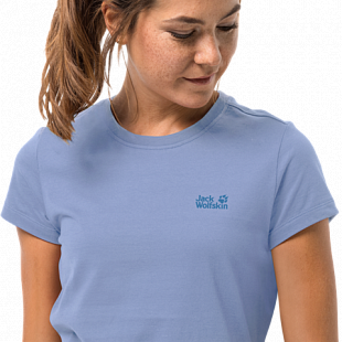 Футболка женская Jack Wolfskin Essential T Women shirt blue