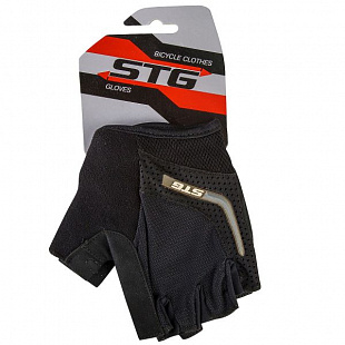 Велоперчатки STG AI-03-108, unisex black/gray Х81533