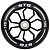 Колесо для трюкового самоката STG 120мм Х105168 black/white