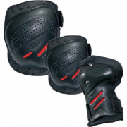 Комплект защиты для роликовых коньков Tempish Cool Max black/red