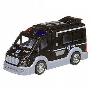 Инерционный автобус YAKO полиция, серия "На земле, В небе, На море" M9580