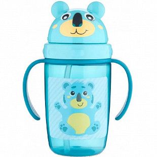 Поильник Canpol babies Hello Little с силиконовой трубочкой 9м+ 400 мл (56/500_tur) turquoise