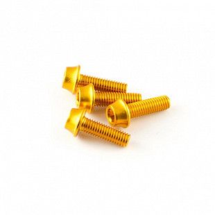 Болт флягодержателя A2Z 7075-T6 4 шт gold WB-4-6