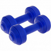 Гантели пластиковые европодвес 2х1 кг blue