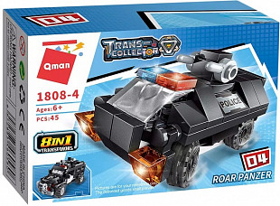 Конструктор Qman Полицейская техника Roar Panzer 1808-4