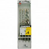 Сверла по бетону Diager SDS-Plus Twister 0,5-1 см 100C