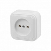 Розетка 1-ая Юпитер Стандарт RA16-131-Б white JP7410-04
