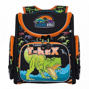 Рюкзак школьный GRIZZLY RAr-081-2 /1 black/orange