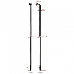 Спица Rodi Round Galvanized 2,0X254 мм black 7RC0C20254