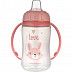 Поильник Canpol babies CUTE ANIMALS с ручками и силиконовым носиком 6м+ 320мл (56/512_pin2) pink