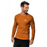 Пуловер мужский Jack Wolfskin Sky Range Longsleeve M rusty orange