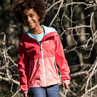 Куртка детская Jack Wolfskin Rainy Days Kids tulip red