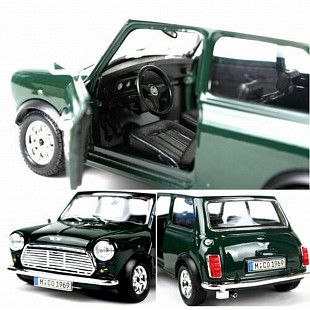 Коллекционная машина Bburago 1:24 Mini Cooper 1969 (18-22011) green
