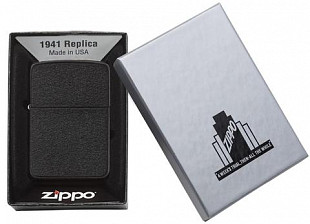 Зажигалка Zippo Replica Black Crackle 28582