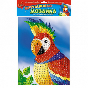 Набор для детского творчества Мерцающая мозаика Попугай C1573-25