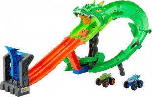 Трек Hot Wheels Monster Trucks Dragon Demolition (JFR06)