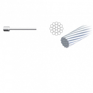 Трос переключателя Alhonga 1,2х2100мм 100 шт. ZTB17903