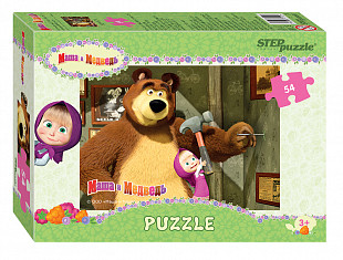 Мозаика Step Puzzle Маша и Медведь 54 71120
