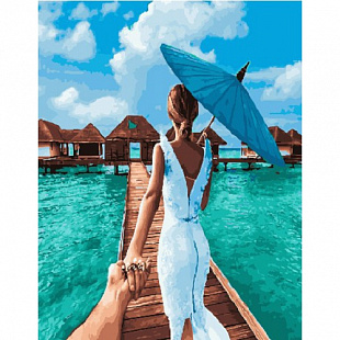 Картина по номерам Picasso Следуй за мной. Мальдивы PC4050506