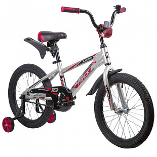 Велосипед Novatrack Lumen 18" (2019) 185ALUMEN.BN9 silver/red