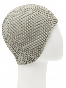 Шапочка для бассейна (плавания) женская Mad Wave Bubble gray