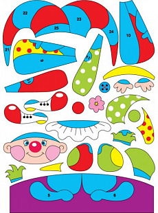 Набор для творчества Десятое Королевство Аппликация "Клоун" 01005