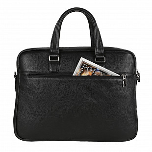Мужская кожаная сумка Polar 0905 black