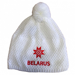 Вязанная шапочка с вышивкой Belarus CO900BY 