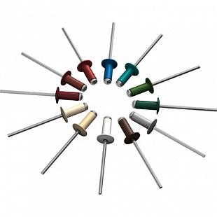 Заклепка вытяжная Starfix 4.8х12 м алюминий/сталь RAL 8017 SMP2-68055-150