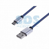 Шнур USB Rexant 3.1 type C-USB 2. 0 в джинсовой оплетке 1 м 18-1885-9