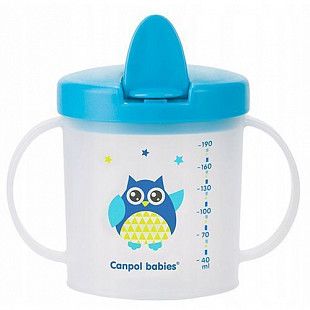 Поильник Canpol babies со складным носиком 9м+ 190 мл (31/212) owl blue