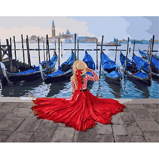 Картина по номерам Picasso Девушка у причала в Венеции PC4050481