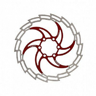 Тормозной диск Baradine DB-05D-180 red