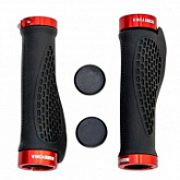 Грипсы Vinca Sport 129мм H-G 127 Black/red