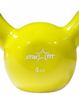 Гиря виниловая Starfit DB-401 4 кг yellow