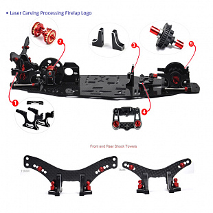 Радиоуправляемое шасси Firelap 1/10(ARTR) IW1001