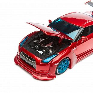Масштабная модель автомобиля Maisto 1:24 Nissan GT-R (32526) red