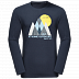 Футболка мужская Jack Wolfskin Mountain Longsleeve M night blue