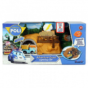 Игрушка Robocar Poli Набор Пещера с камнями с металлической машинкой Дампи 83318