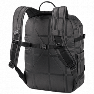 Городской рюкзак Jack Wolfskin Berkeley Y.D. black big check 2006592-8014