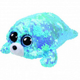 Мягкая игрушка TY с пайетками Тюлень Waves 15см 36676