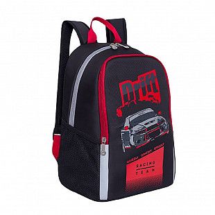 Школьный рюкзак GRIZZLY RB-863-1 black/red