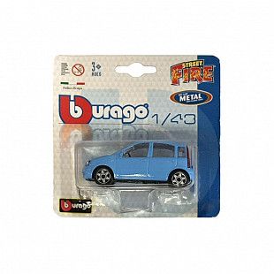 Машинка Bburago 1:43 Fiat Nuova Panda (18-30001/18-30013) light blue
