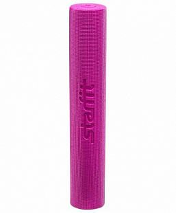 Гимнастический коврик для йоги, фитнеса Starfit FM-101 PVC pink (173x61x0,5)