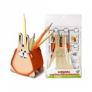 Игрушка конструктор-карандашница Заяц зк11002